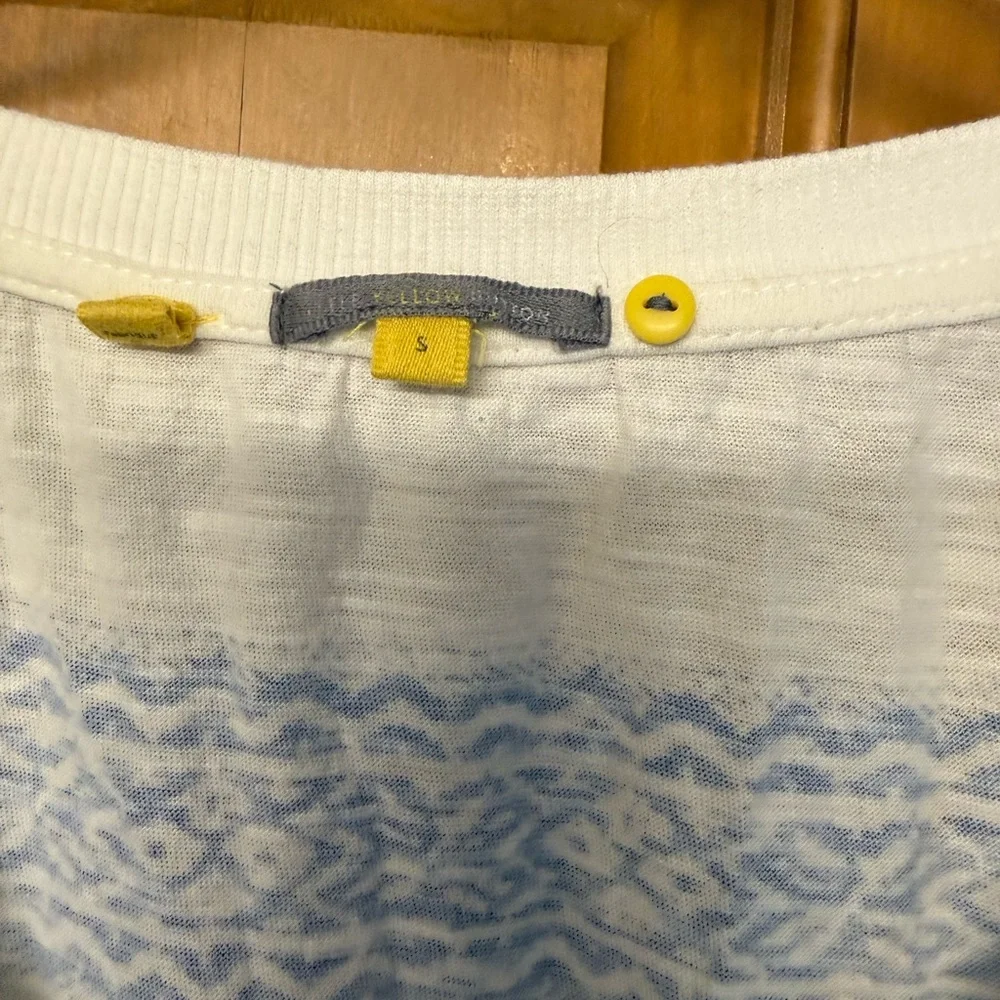 Anthropologie Chic Blue and White Striped Long Sleeve Top - Picture 3 of 3